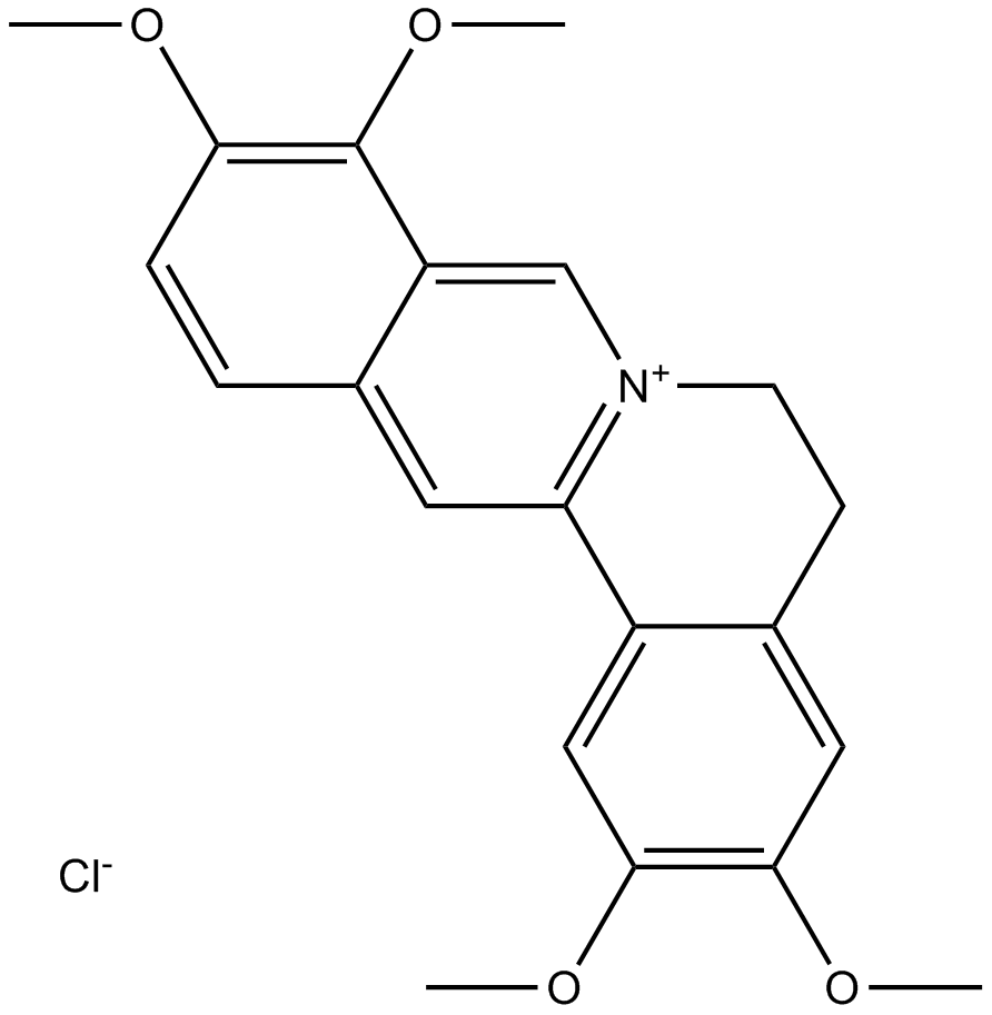 Palmatine hydrochloride Chemical Structure