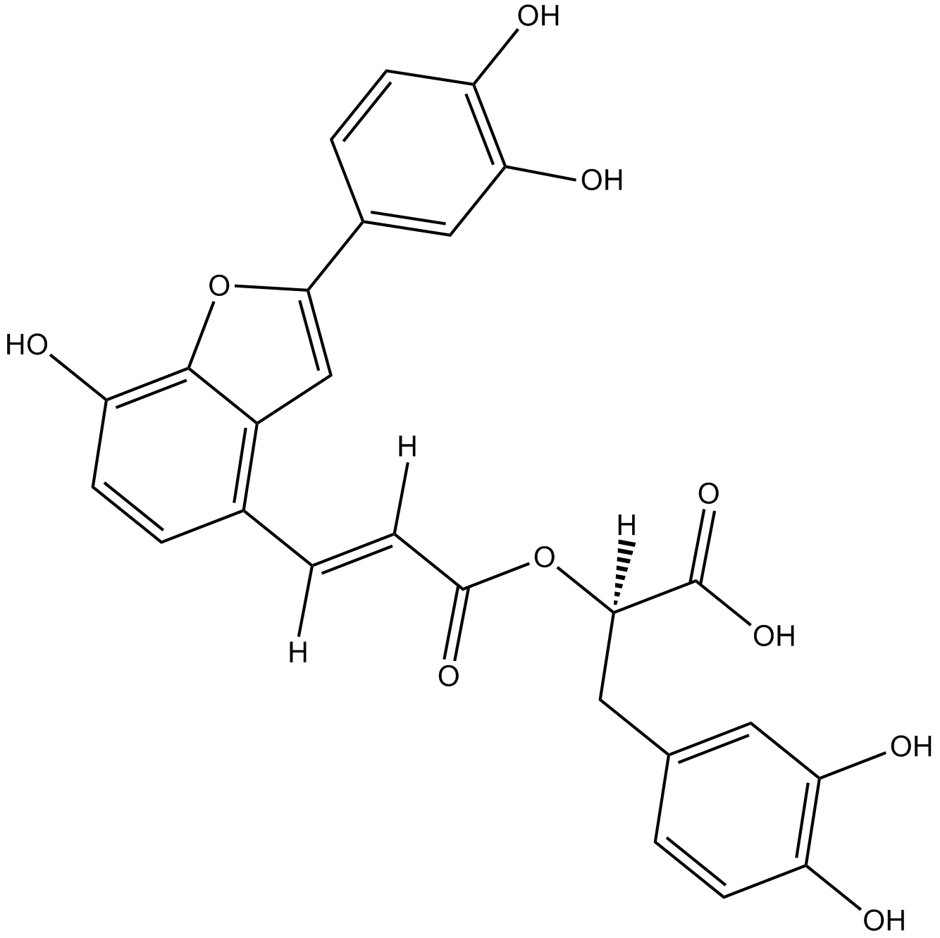 Salvianolic acid C  Chemical Structure
