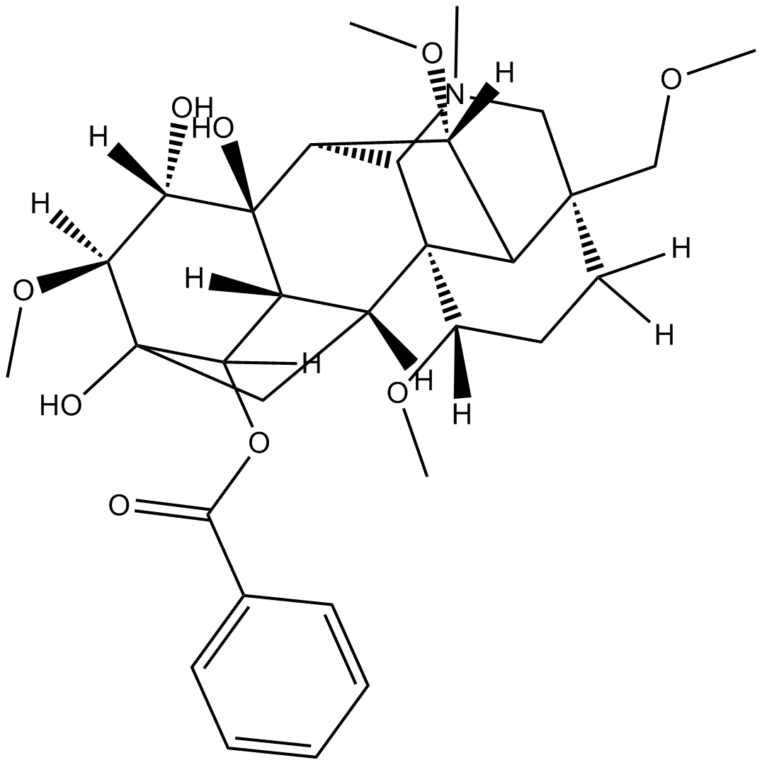 Benzoylhypaconitine  Chemical Structure