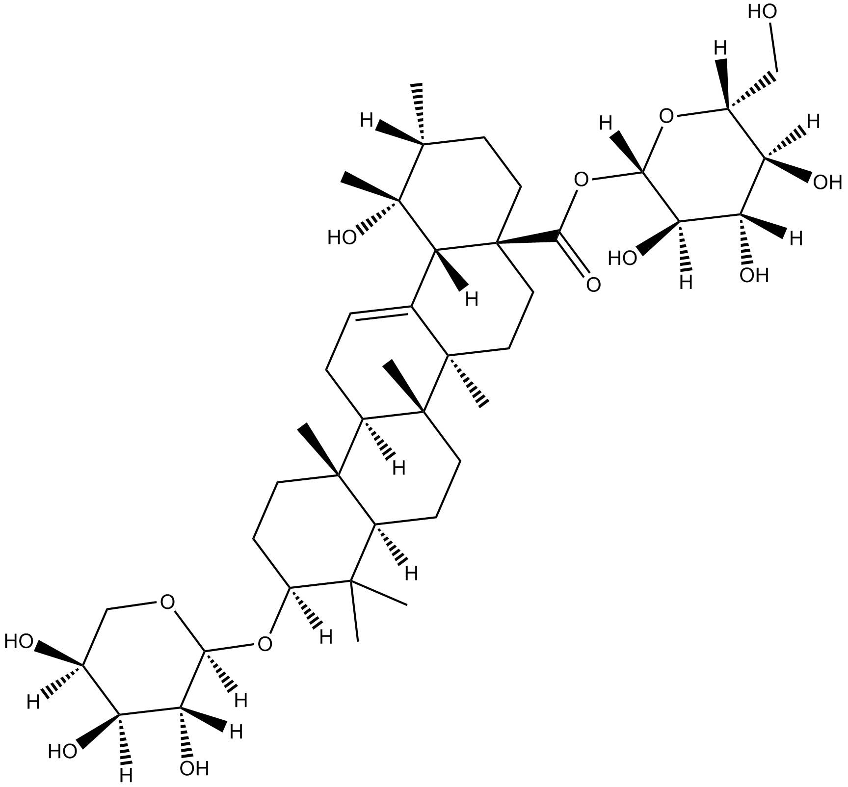 Ziyuglycoside I 化学構造