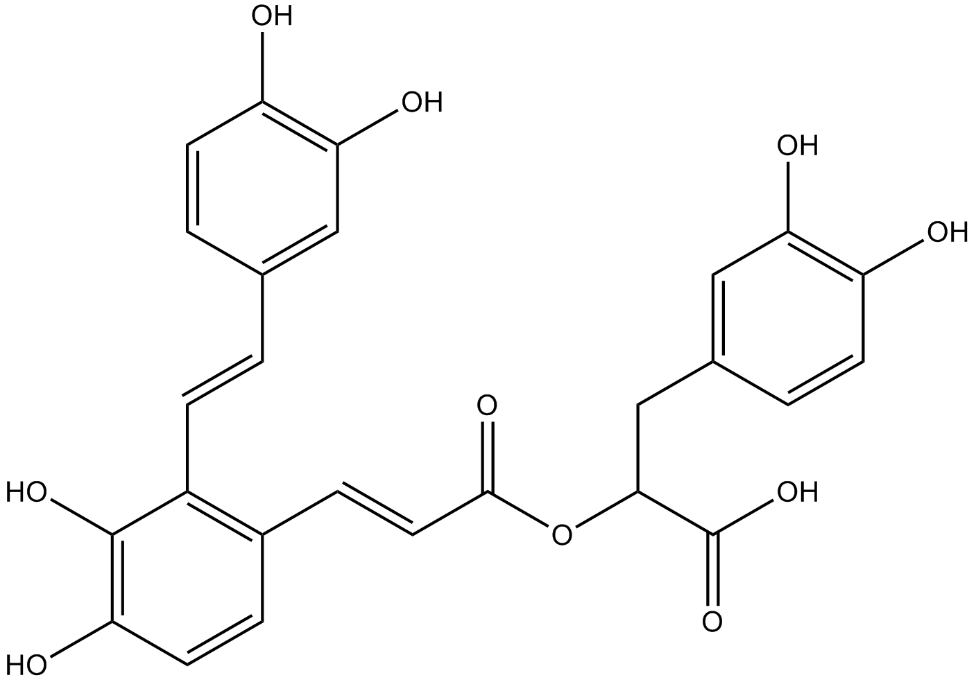 Salvianolic acid A  Chemical Structure