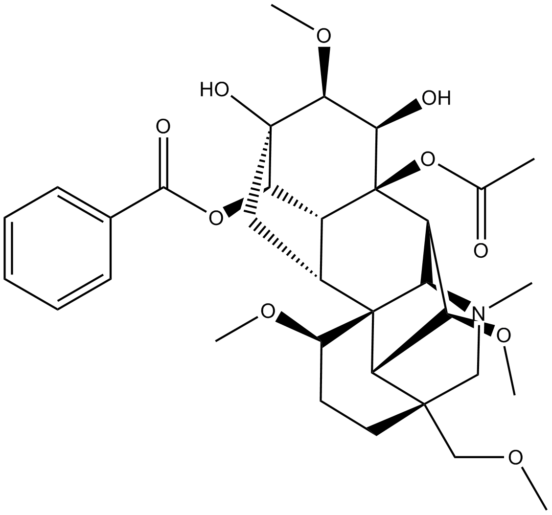 Hypaconitine 化学構造