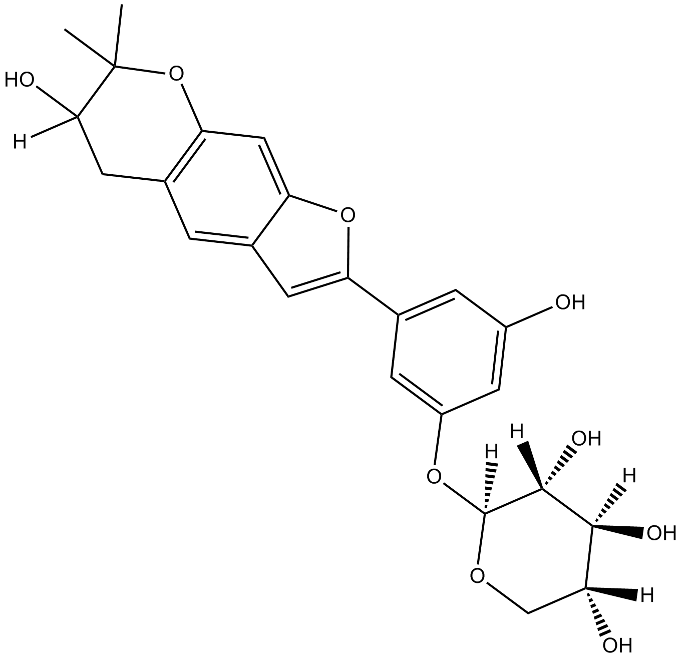 Mulberroside C  Chemical Structure