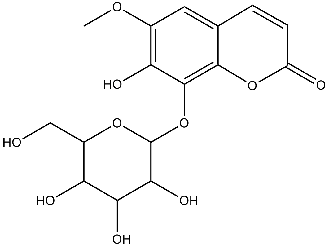 Fraxin;Fraxoside; Paviin  Chemical Structure