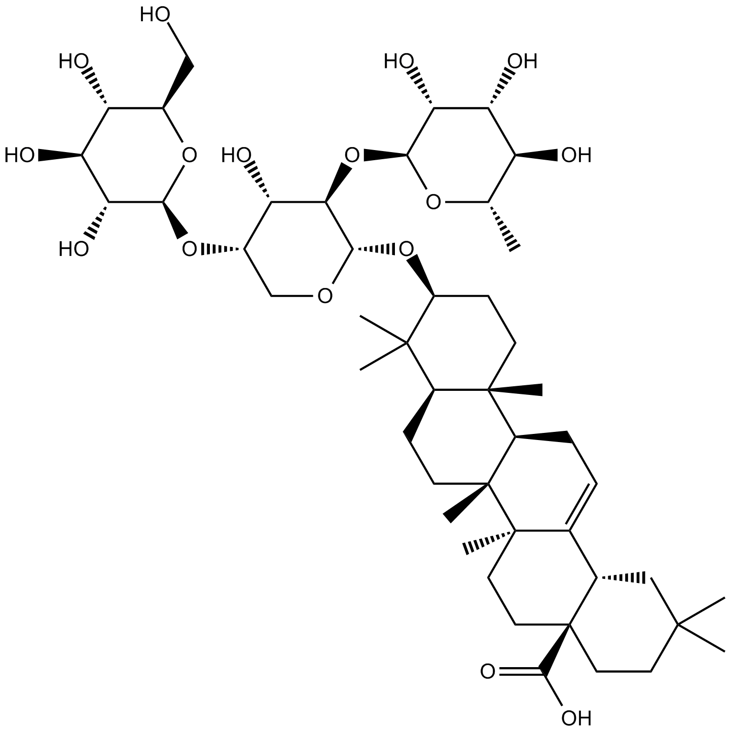 Hederacolchiside A1 Chemische Struktur