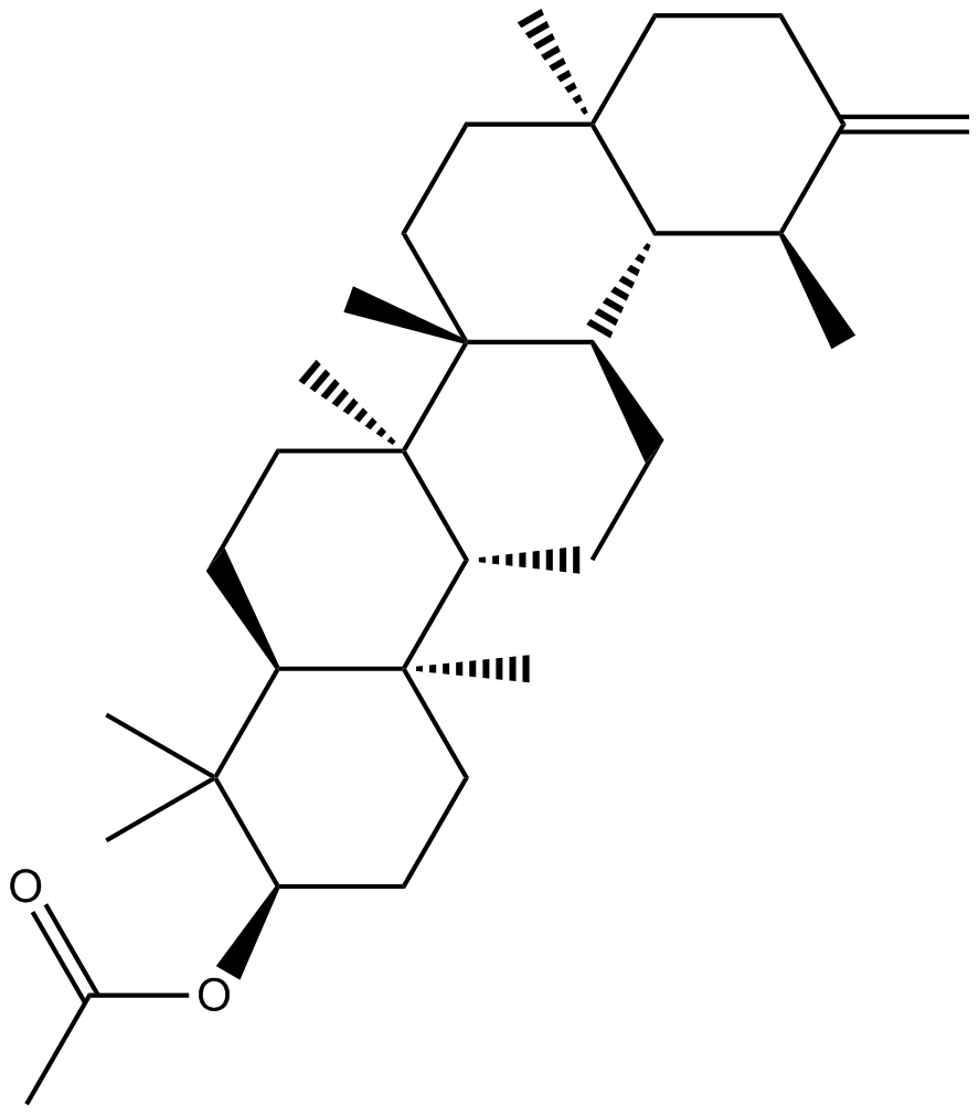 Taraxasteryl acetate 化学構造