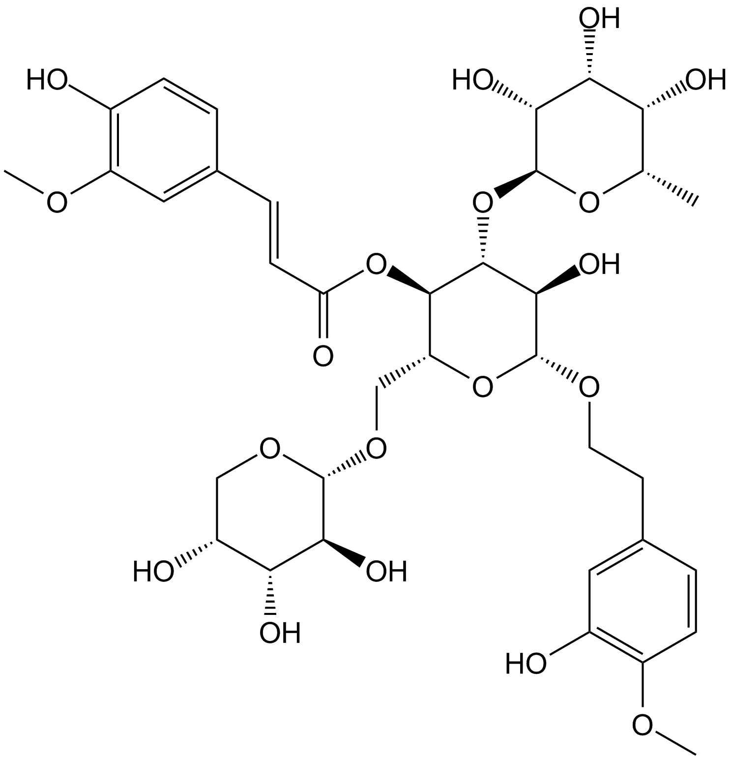 Angoroside C التركيب الكيميائي