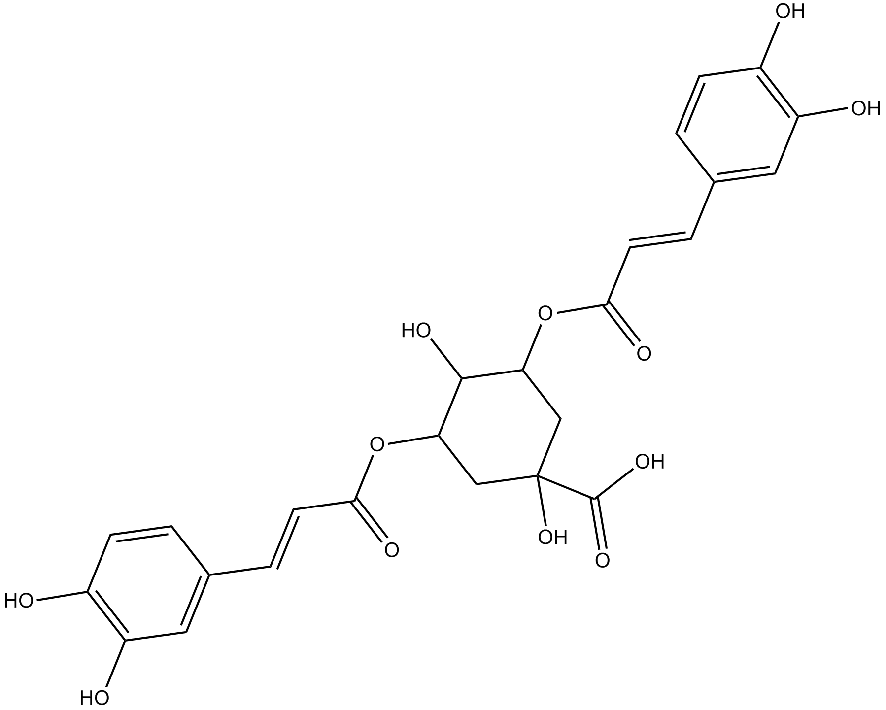 Isochlorogenic acid A  Chemical Structure