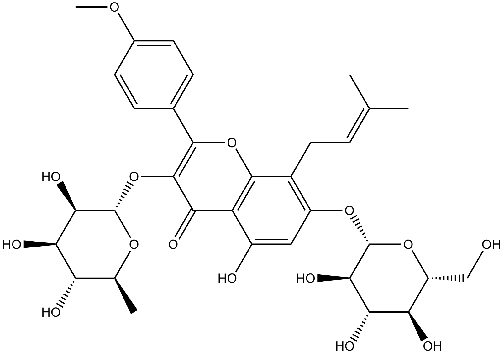 Icariin  Chemical Structure