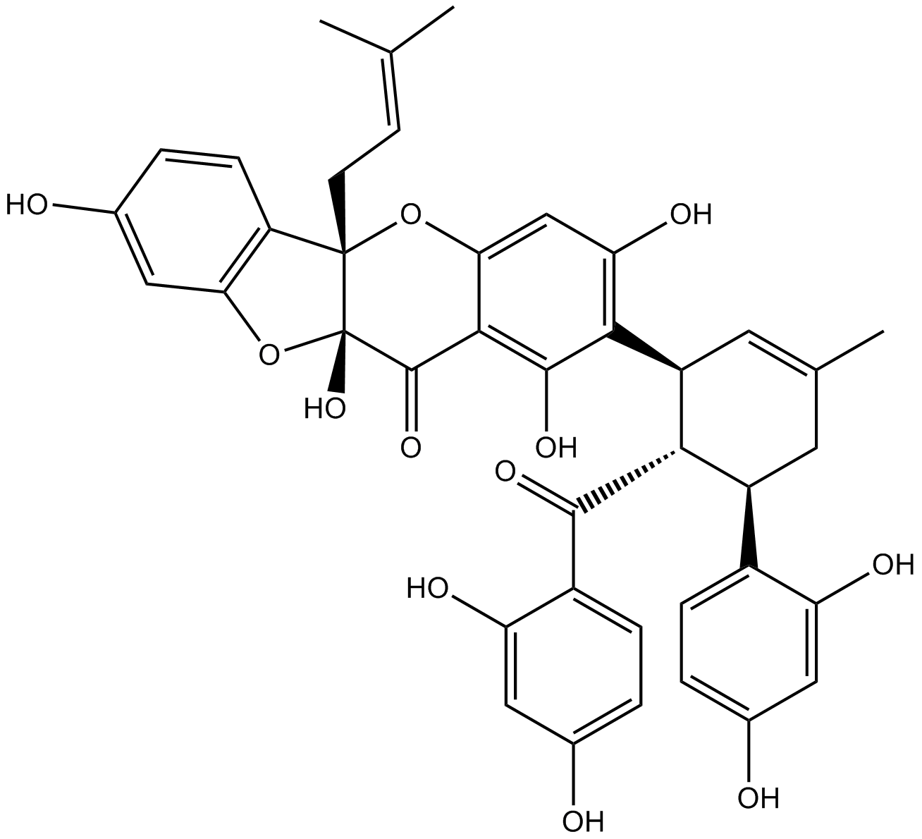 Sanggenone D Chemische Struktur