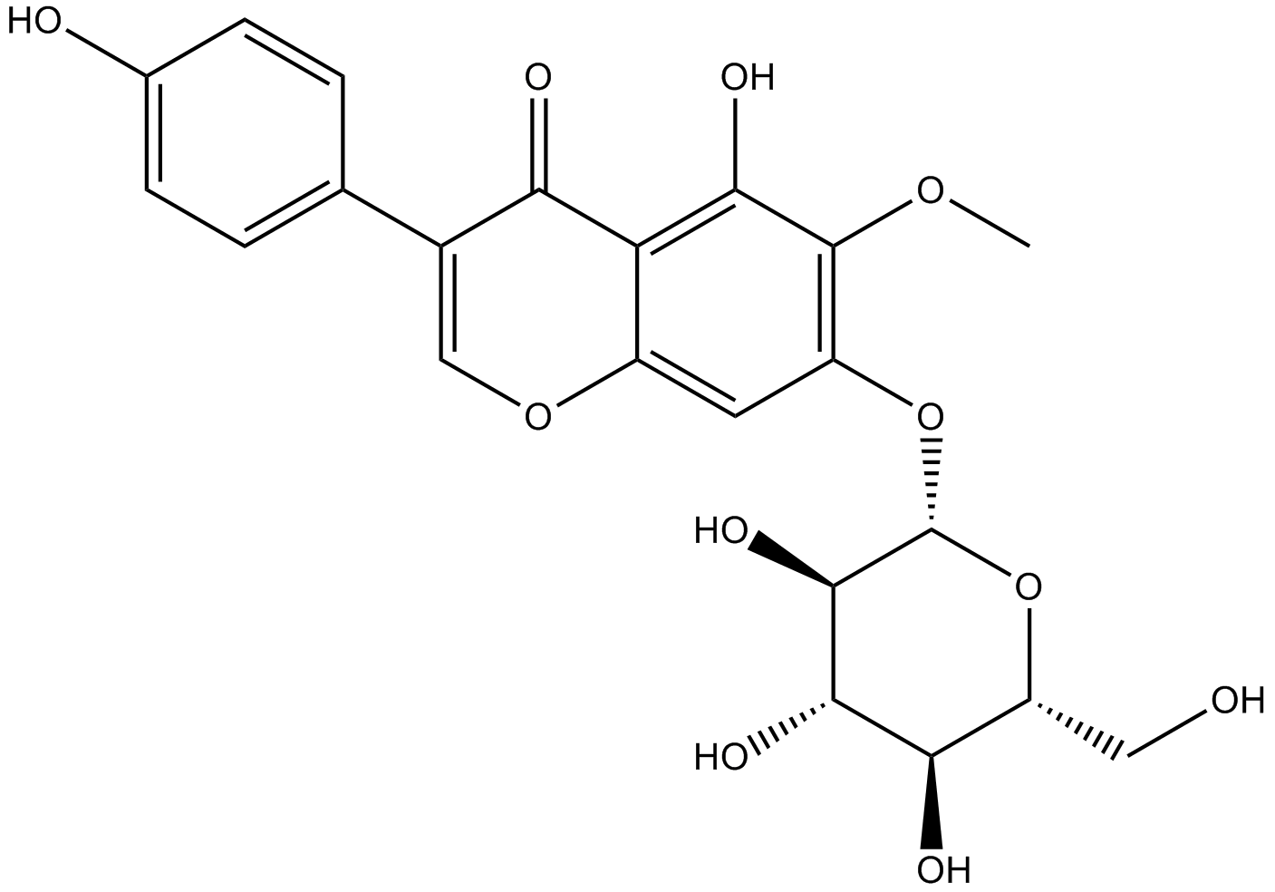 Tectoridin Chemische Struktur