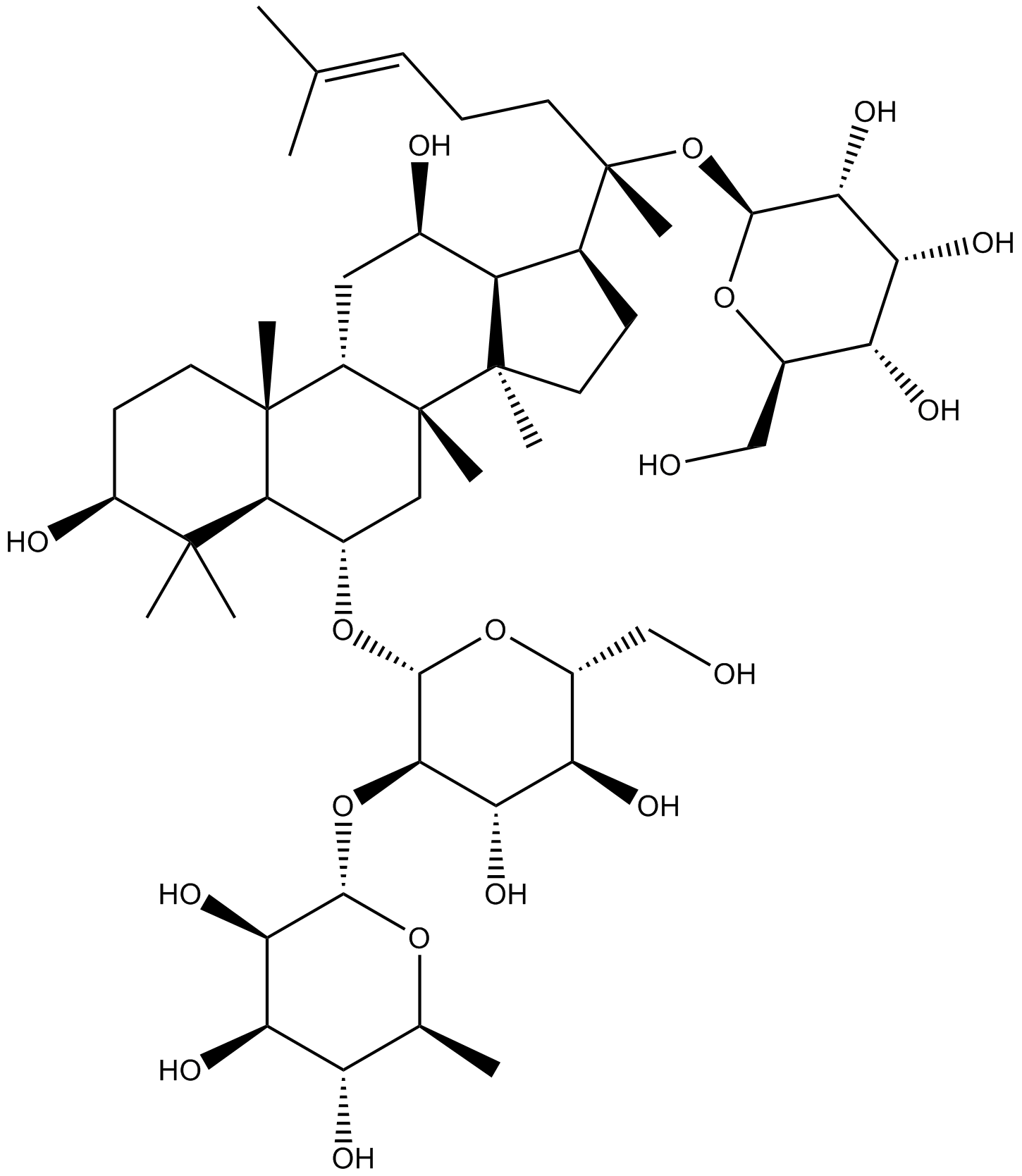 Ginsenoside Re  Chemical Structure