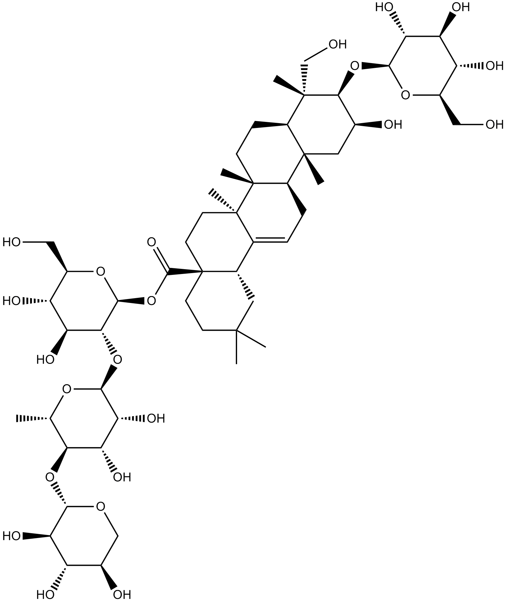 Polygalasaponin F  Chemical Structure