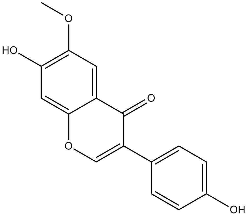 Glycitein Chemische Struktur