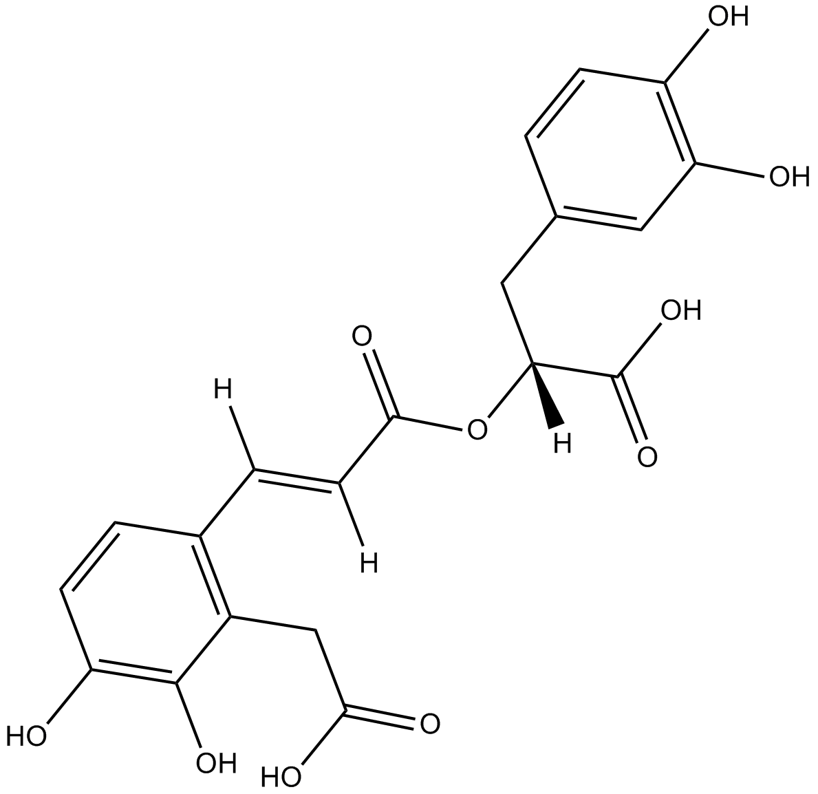 Salvianolic acid D 化学構造