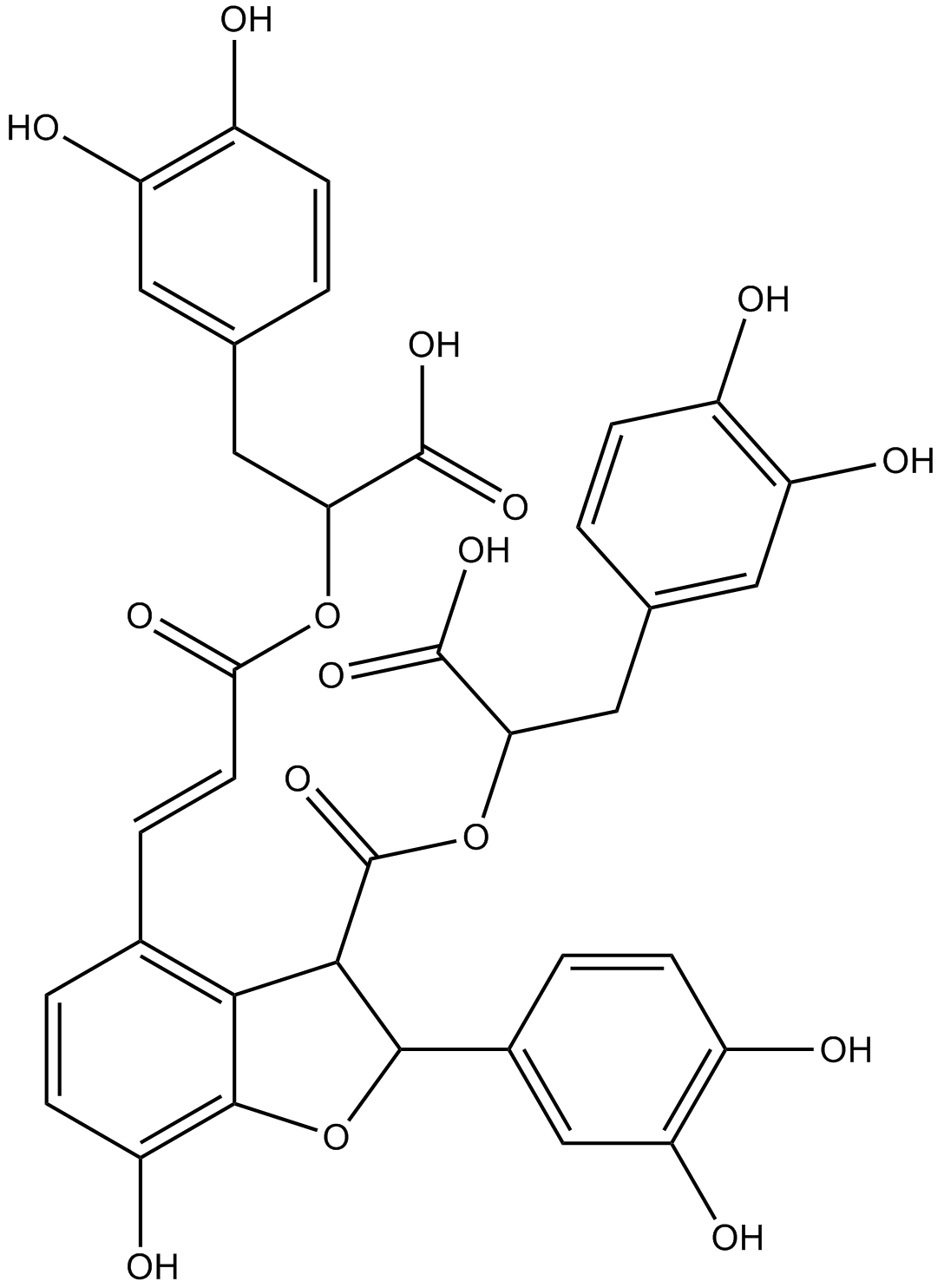 Salvianolic acid B  Chemical Structure