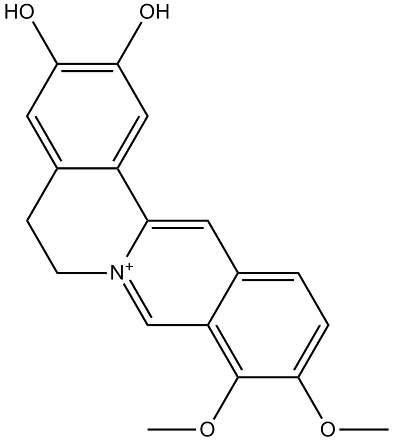 Demethyleneberberine 化学構造
