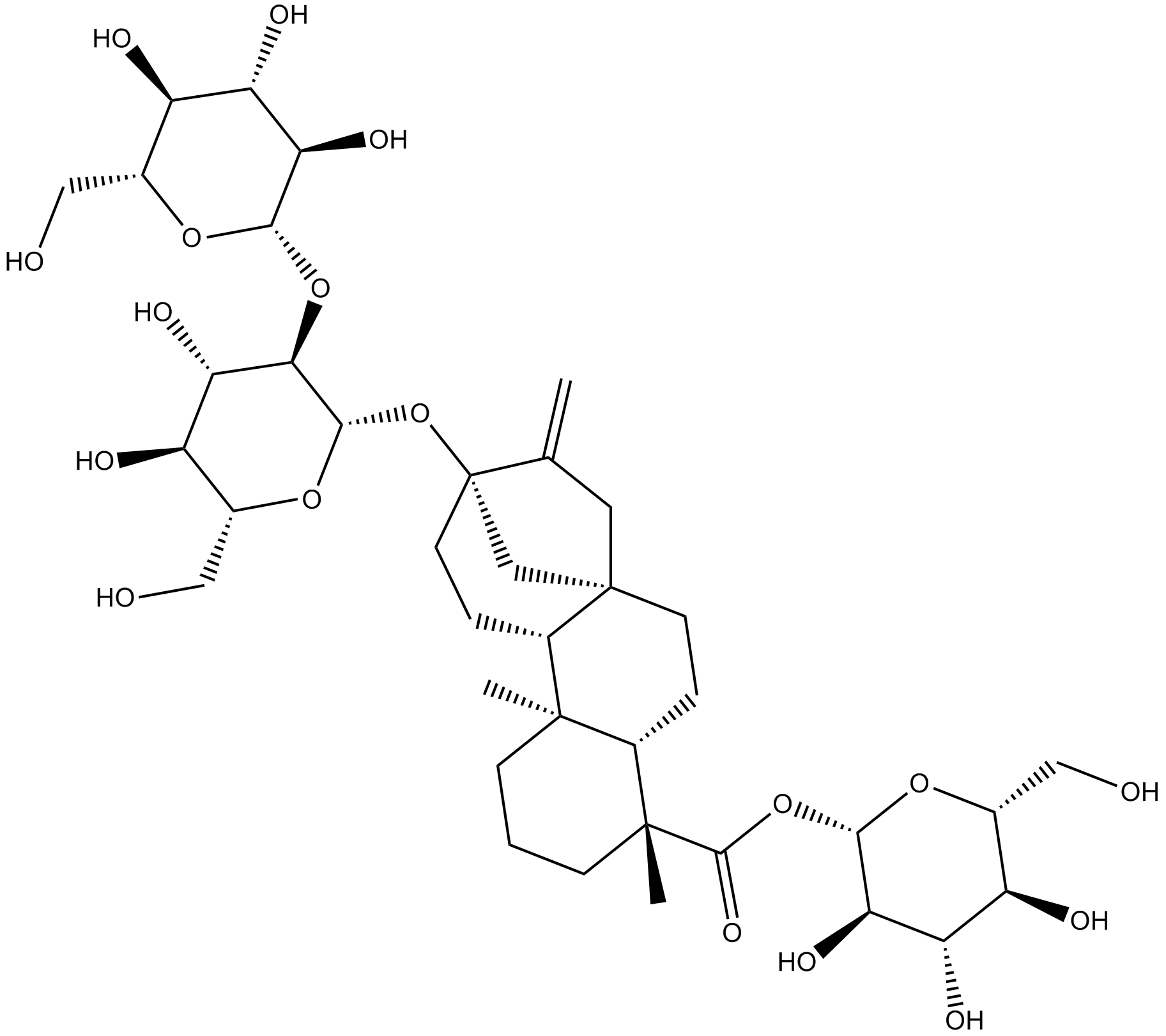 Stevioside Chemical Structure