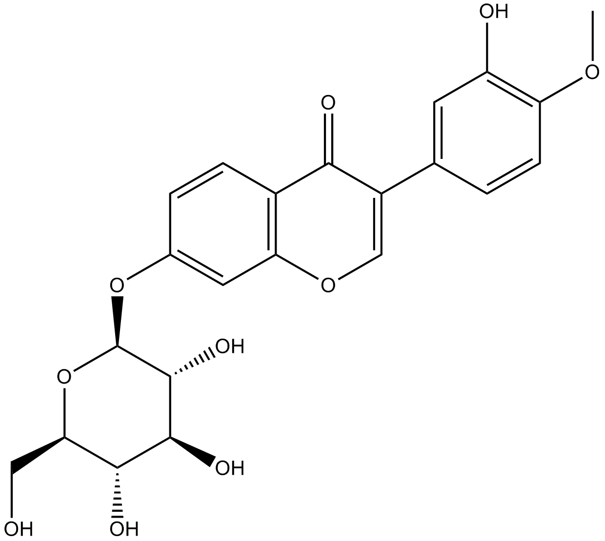 Calycosin-7-glucoside  Chemical Structure