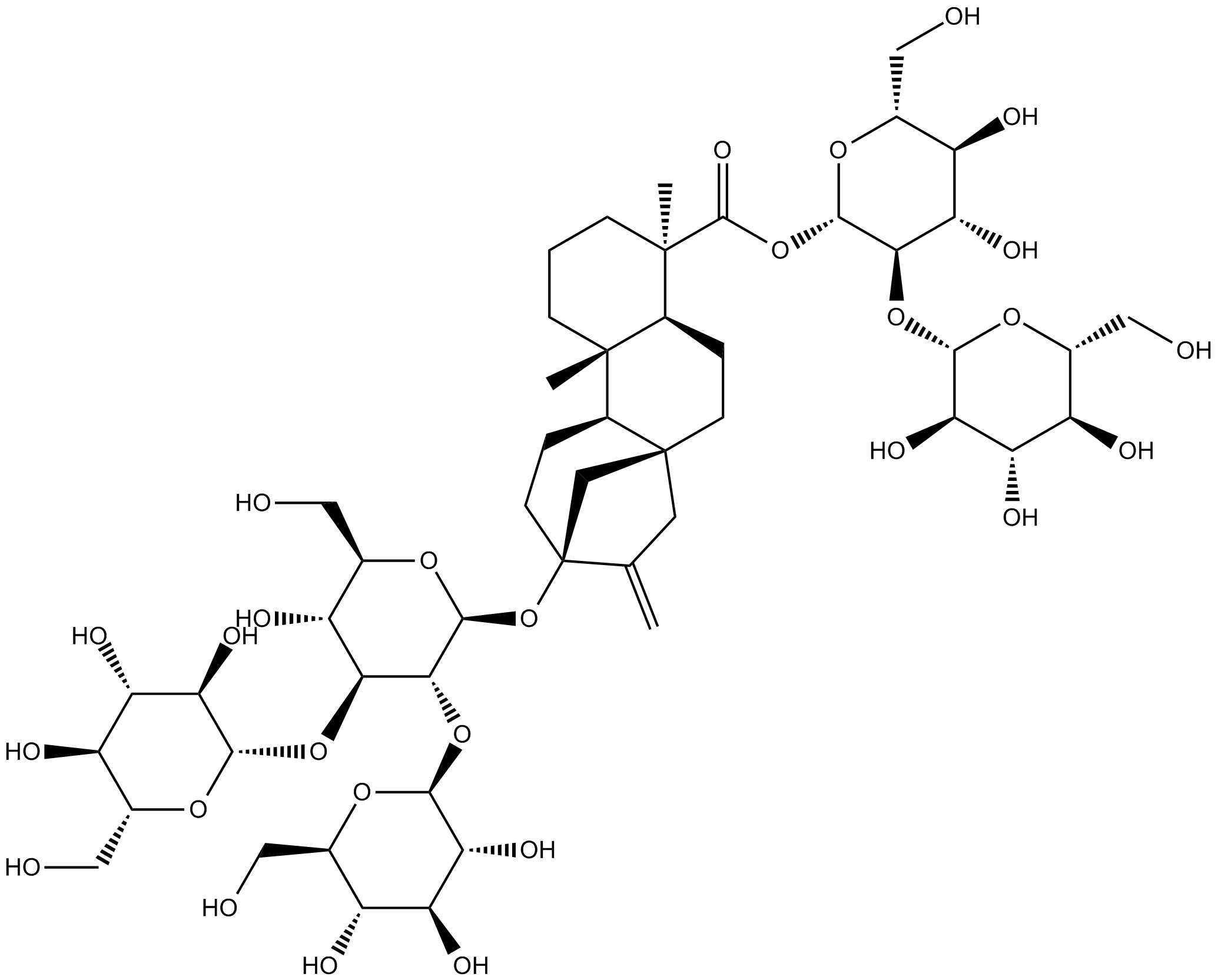Rebaudioside D Chemische Struktur