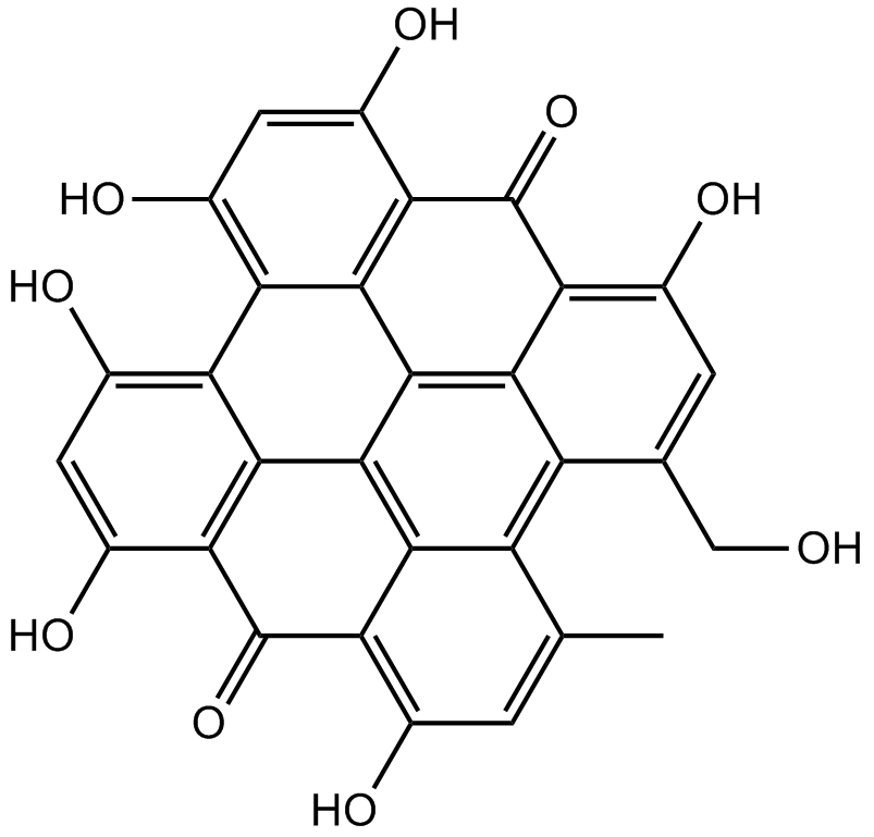 Pseudohypericin Chemische Struktur