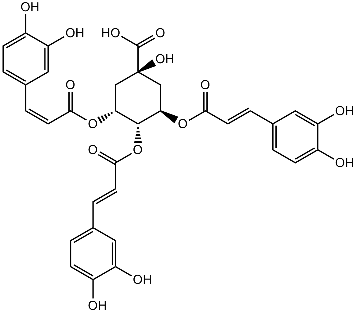 3,4,5-Tricaffeoylquinic acid  Chemical Structure