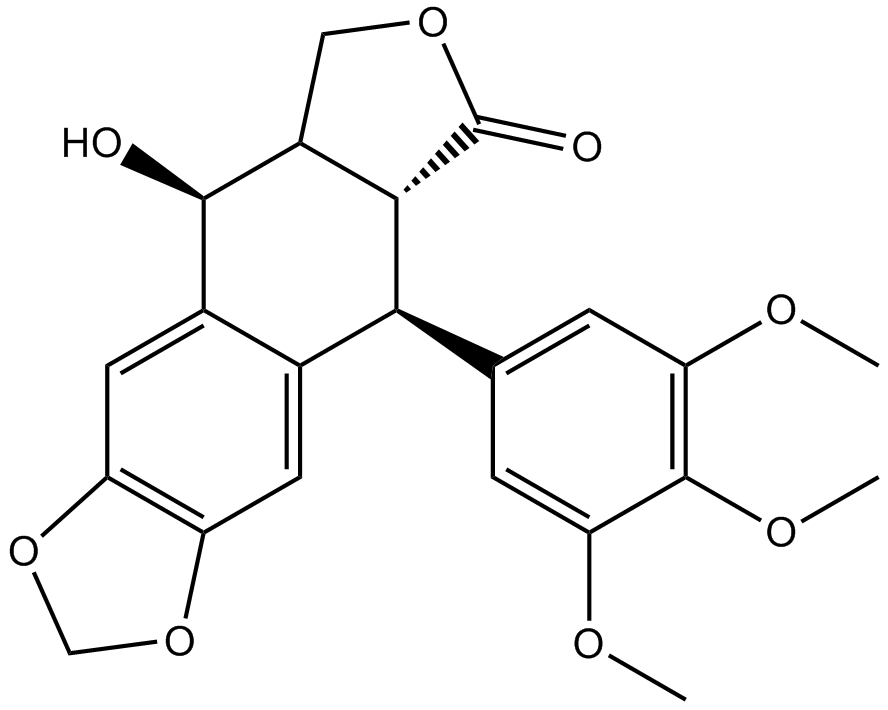 Podophyllotoxin Chemische Struktur