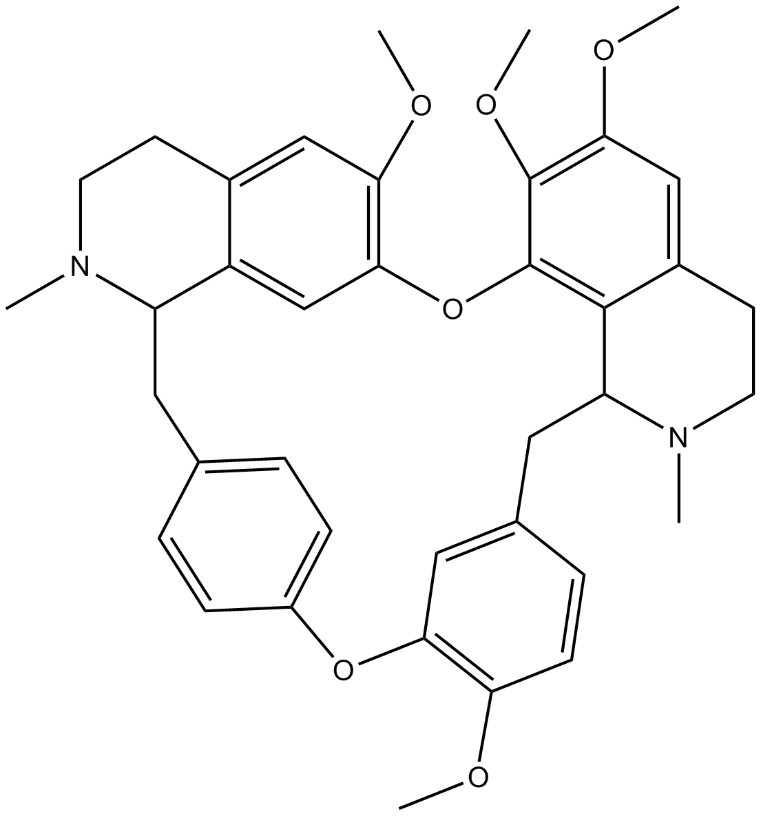 Tetrandrine  Chemical Structure