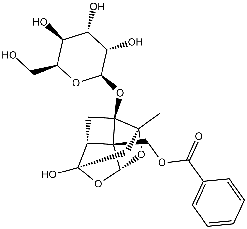 Paeoniflorin التركيب الكيميائي