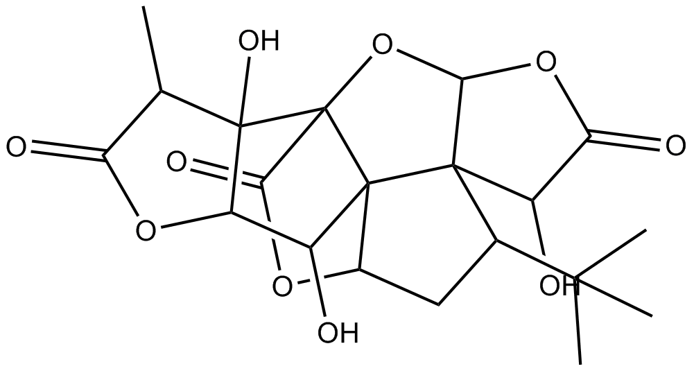 Ginkgolide B Chemische Struktur