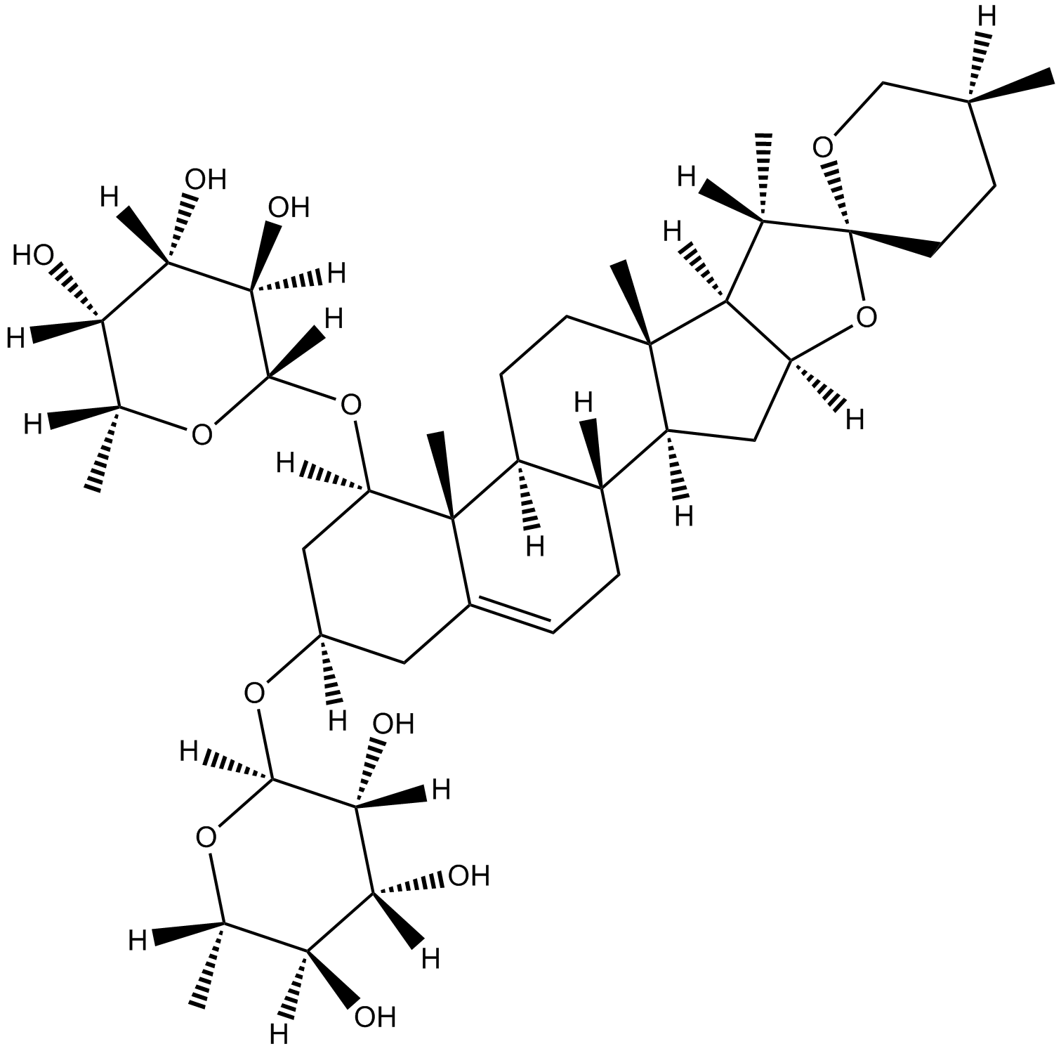 Liriopesides B 化学構造