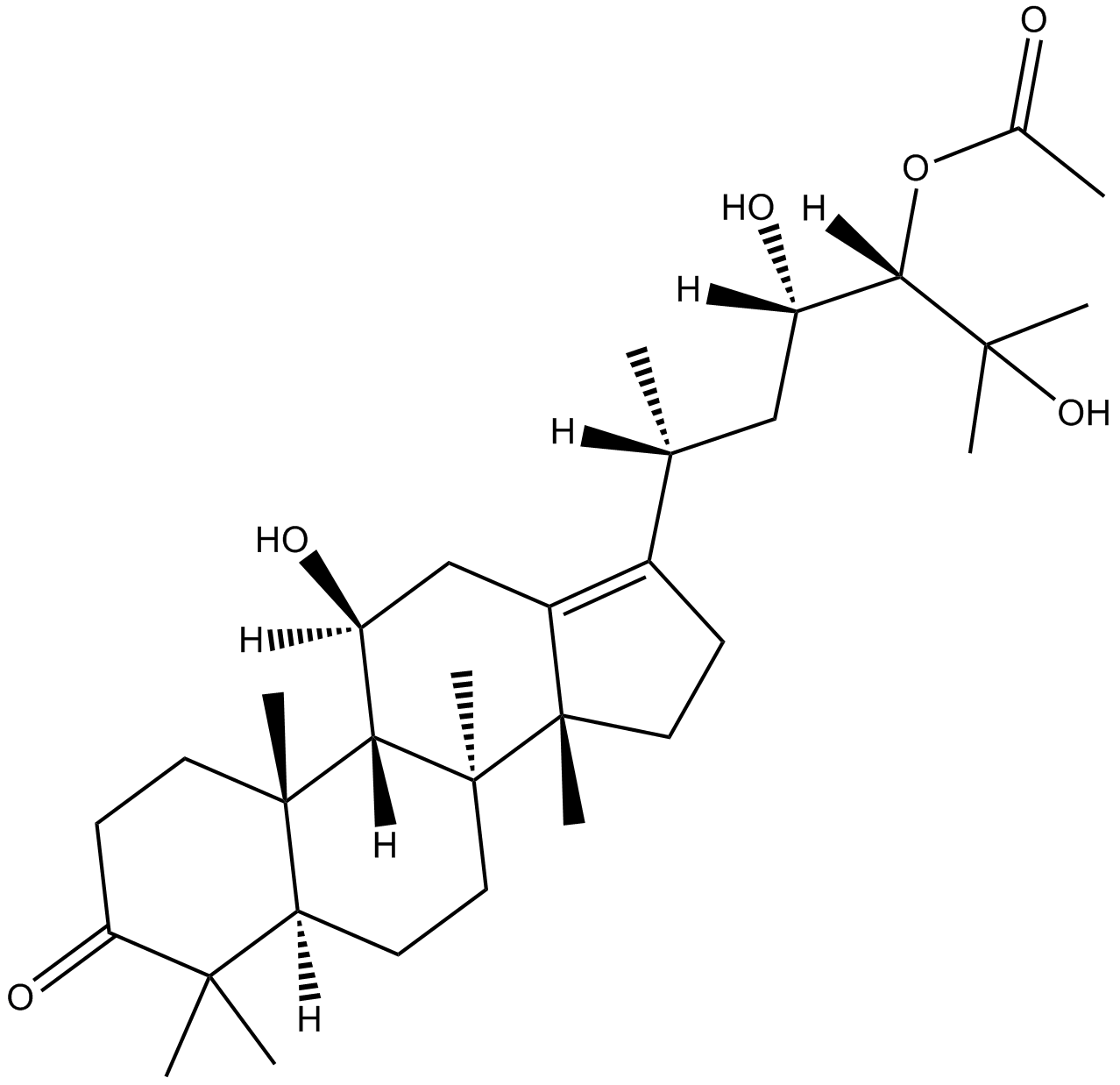 Alisol A 24-acetate Chemische Struktur
