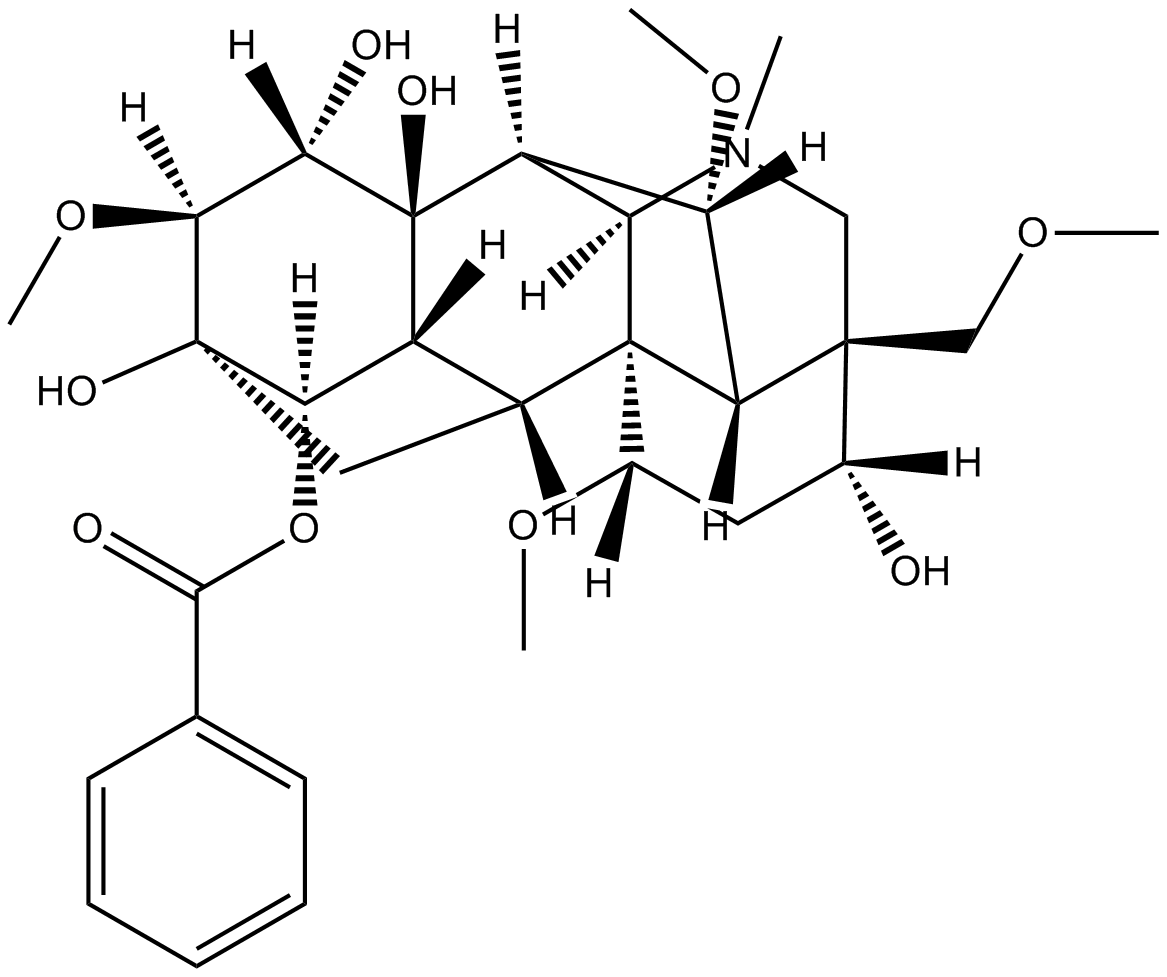 Benzoylmesaconitine Chemical Structure