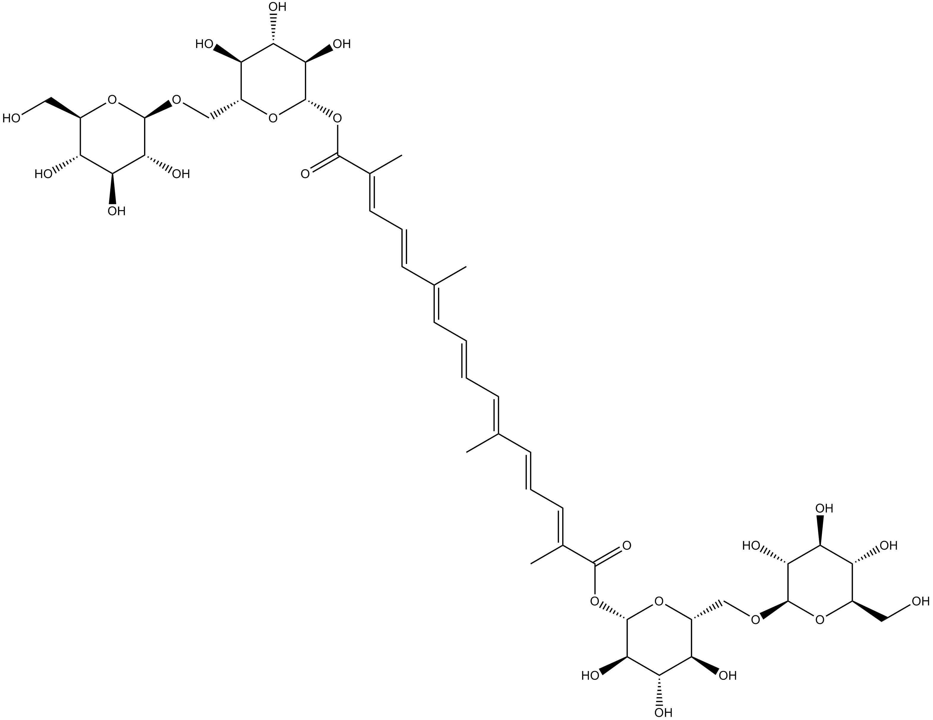 Crocin Chemische Struktur