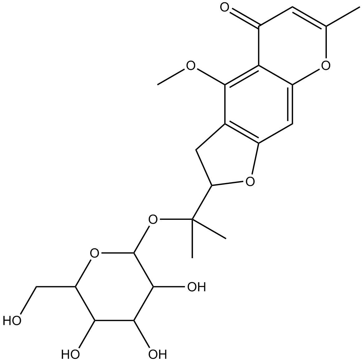 5-O-Methylvisammioside Chemische Struktur