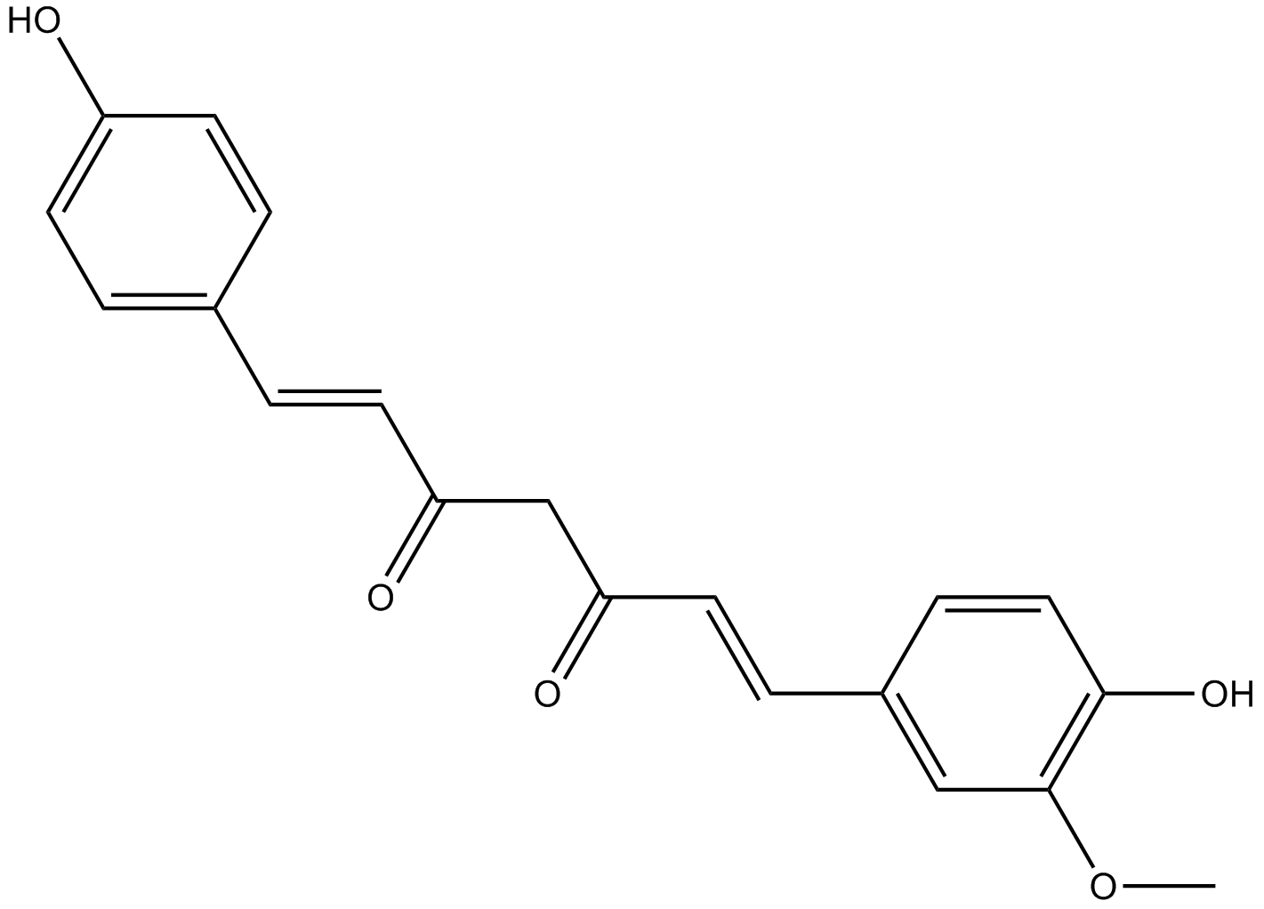 Demethoxycurcumin  Chemical Structure