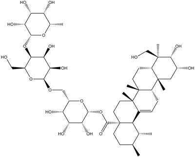 Asiaticoside Chemische Struktur