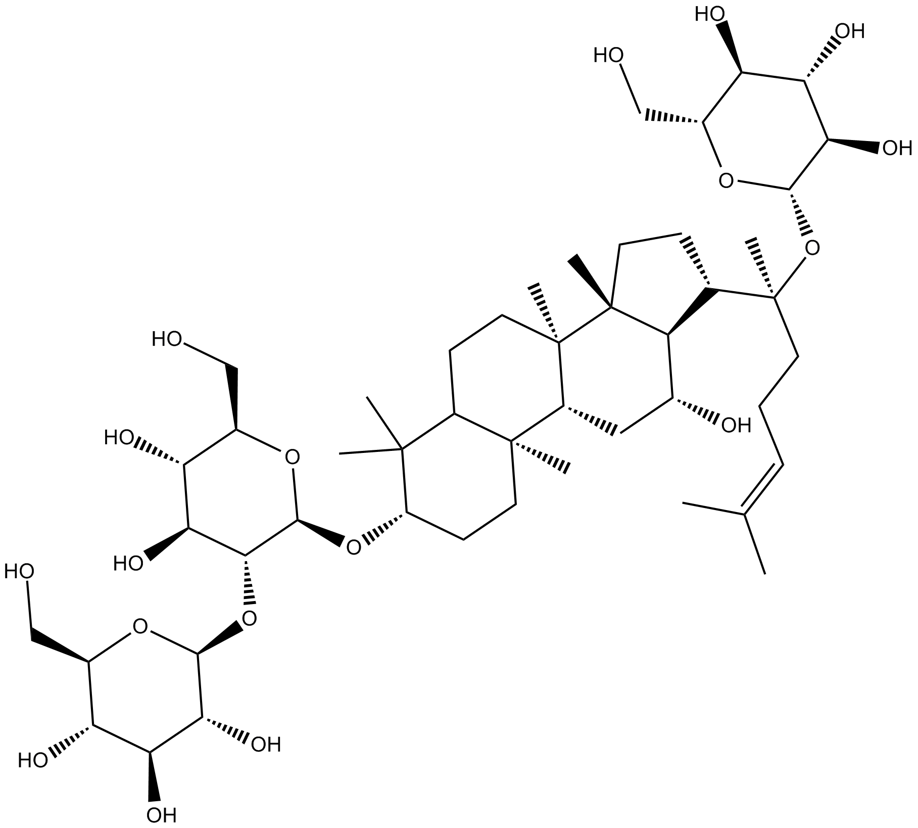 Ginsenoside Rd  Chemical Structure