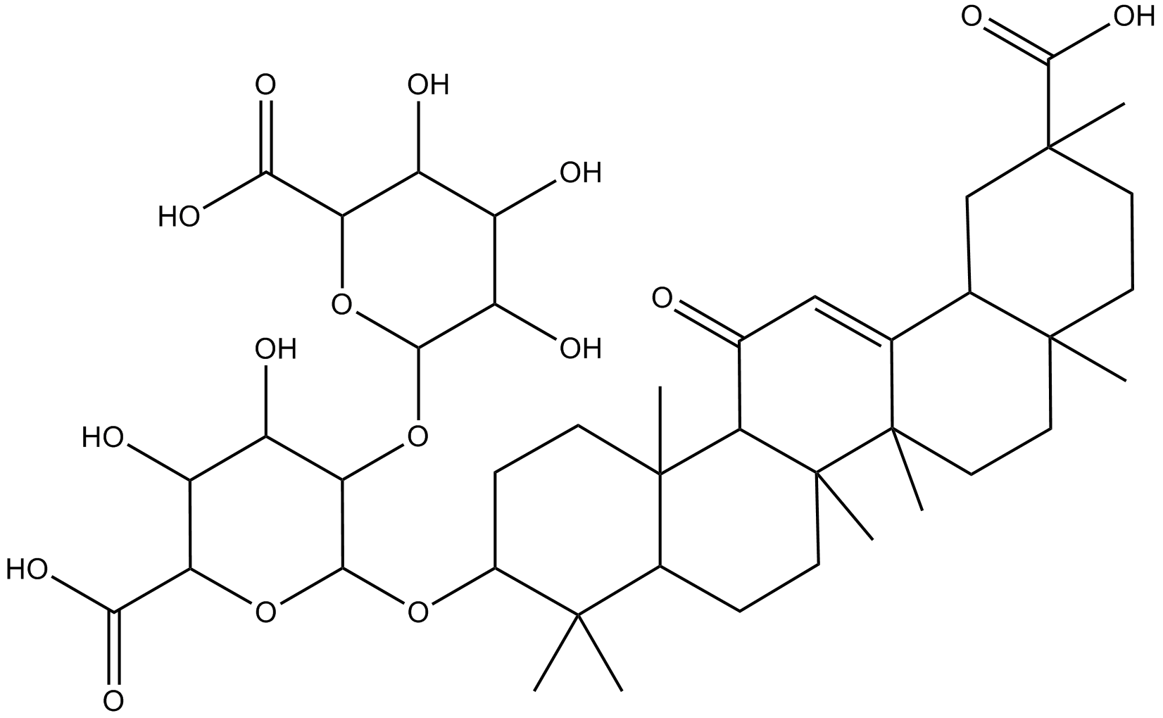 Glycyrrhizic acid  Chemical Structure