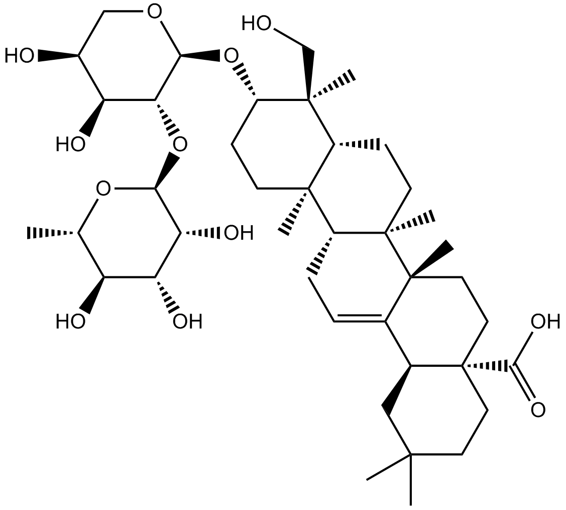 α-hederin التركيب الكيميائي