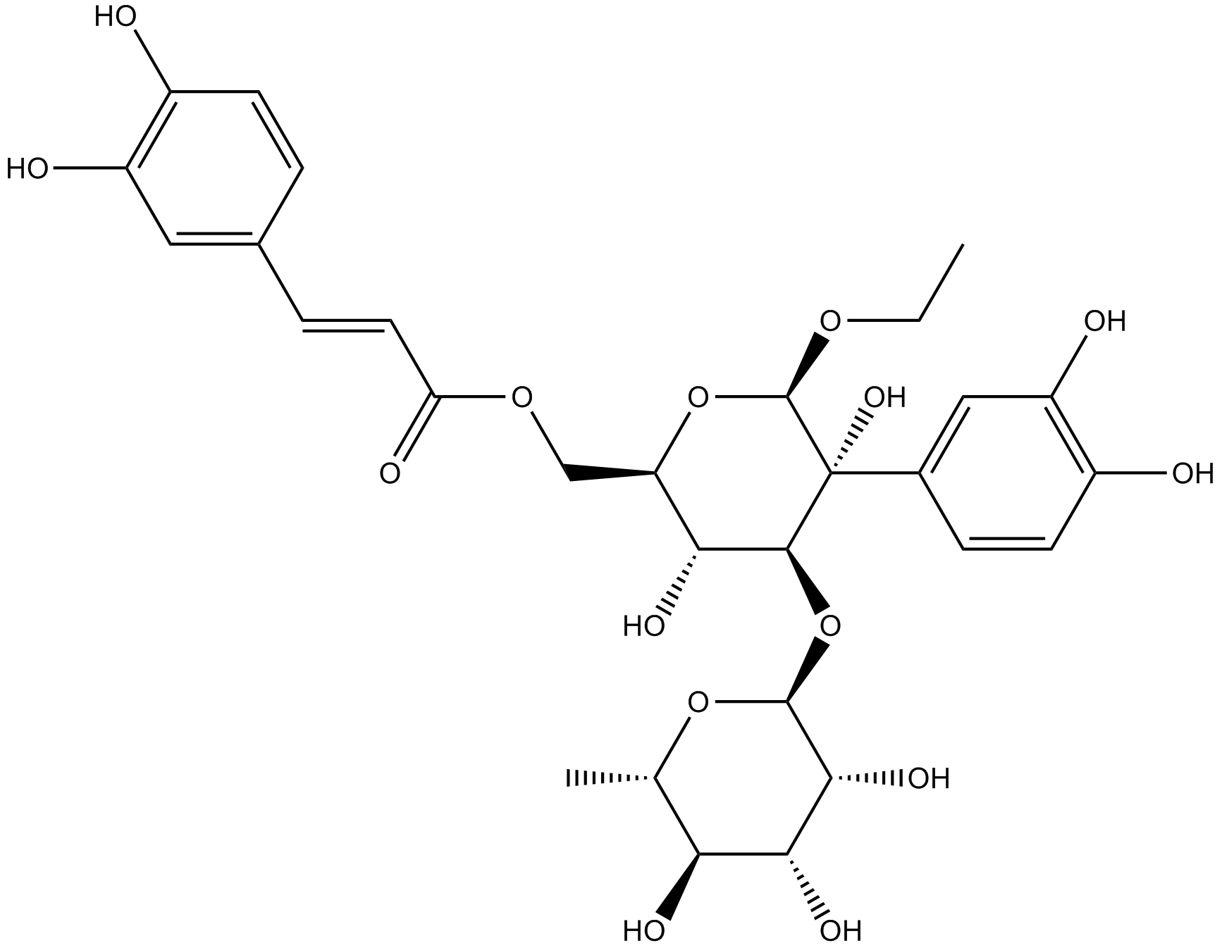 Isoacteoside Chemische Struktur