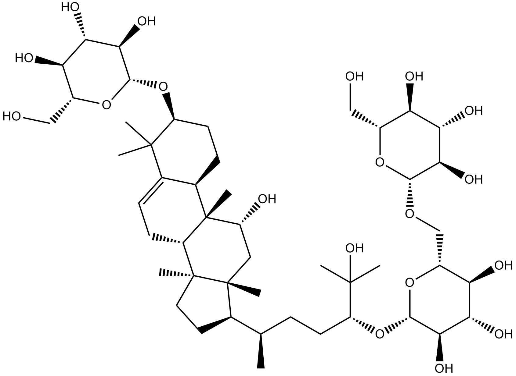 Mogroside III Chemische Struktur