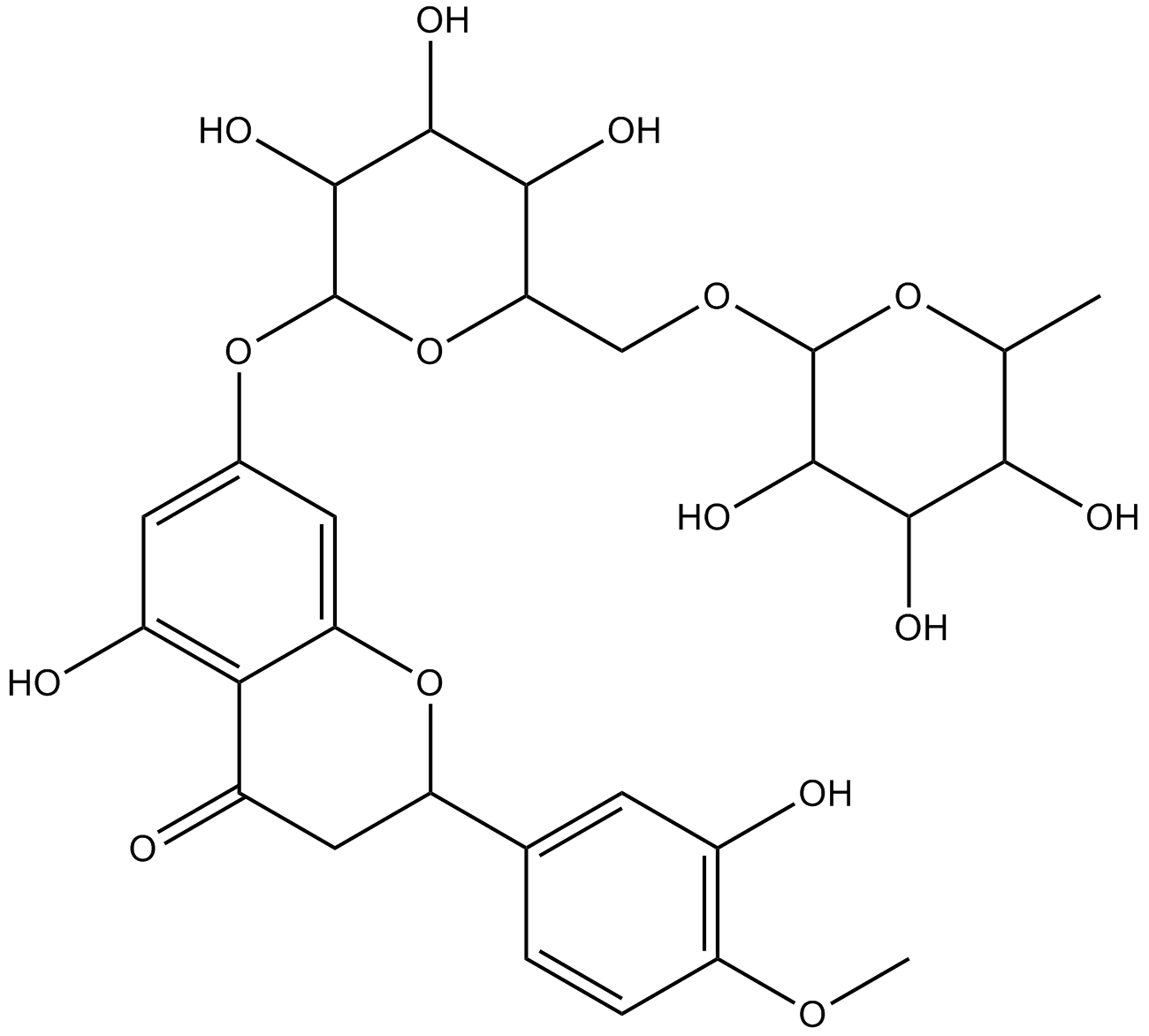 Hesperidin  Chemical Structure