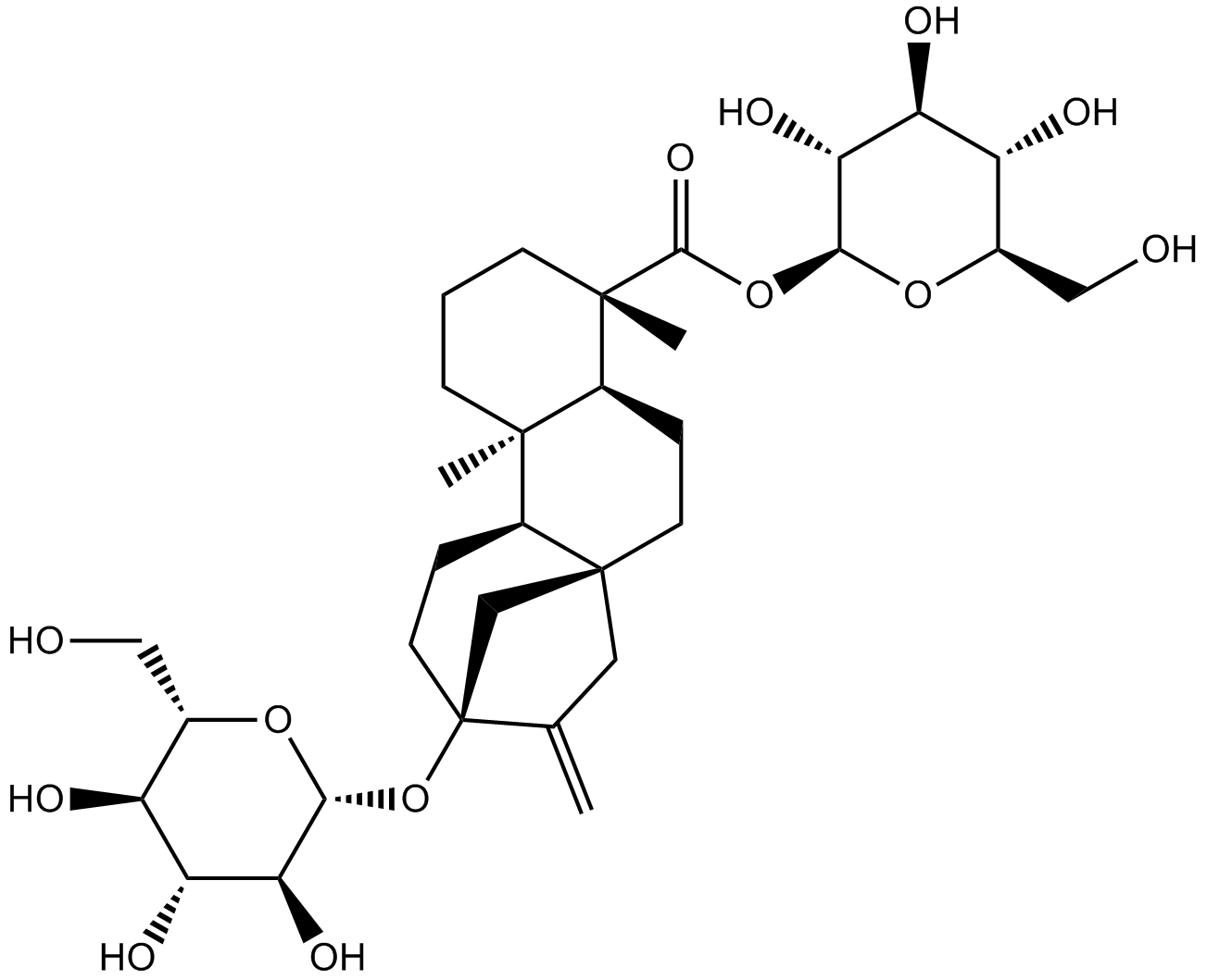 Rubusoside Chemische Struktur