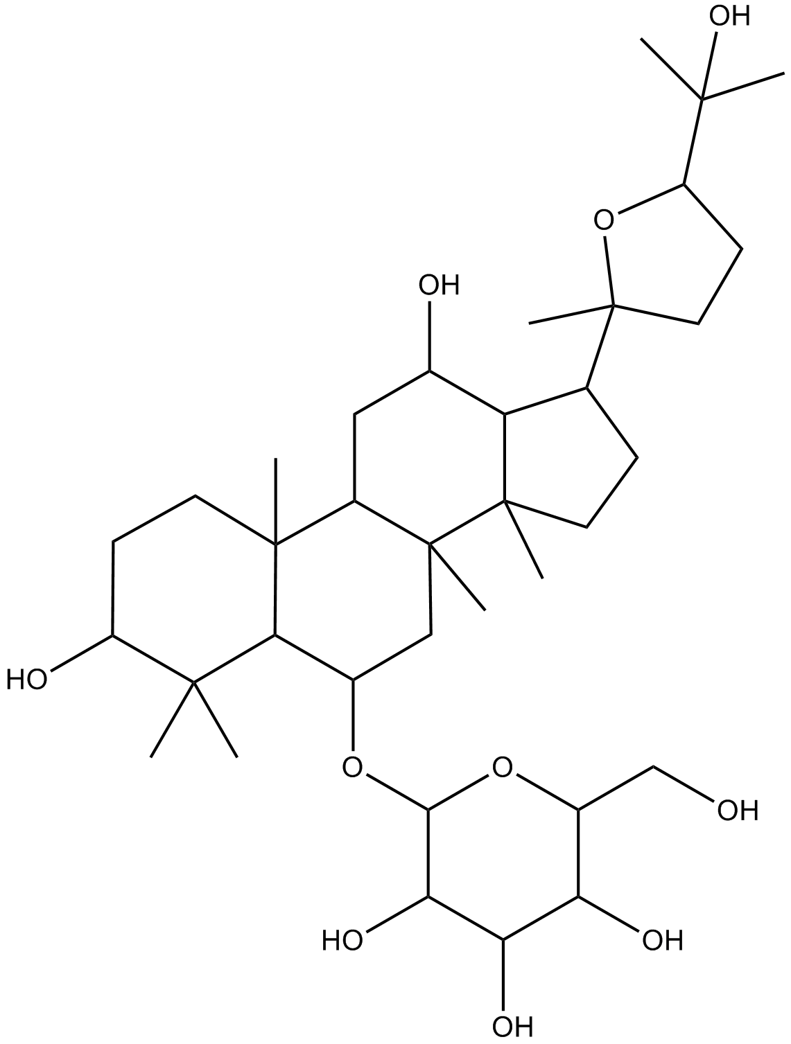 Pseudoginsenoside-RT5 Chemical Structure