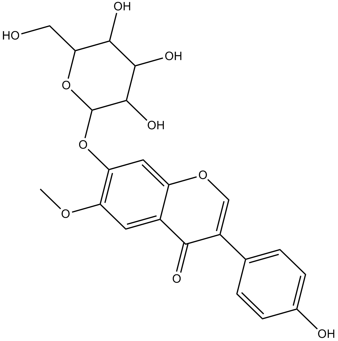 Glycitin Chemical Structure