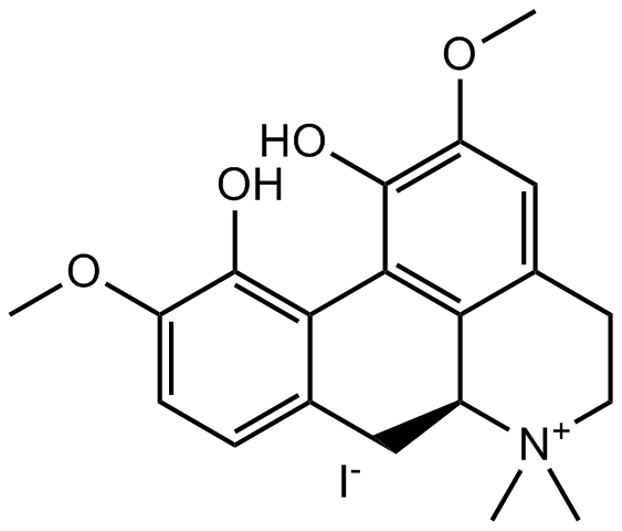 Magnoflorine iodide 化学構造