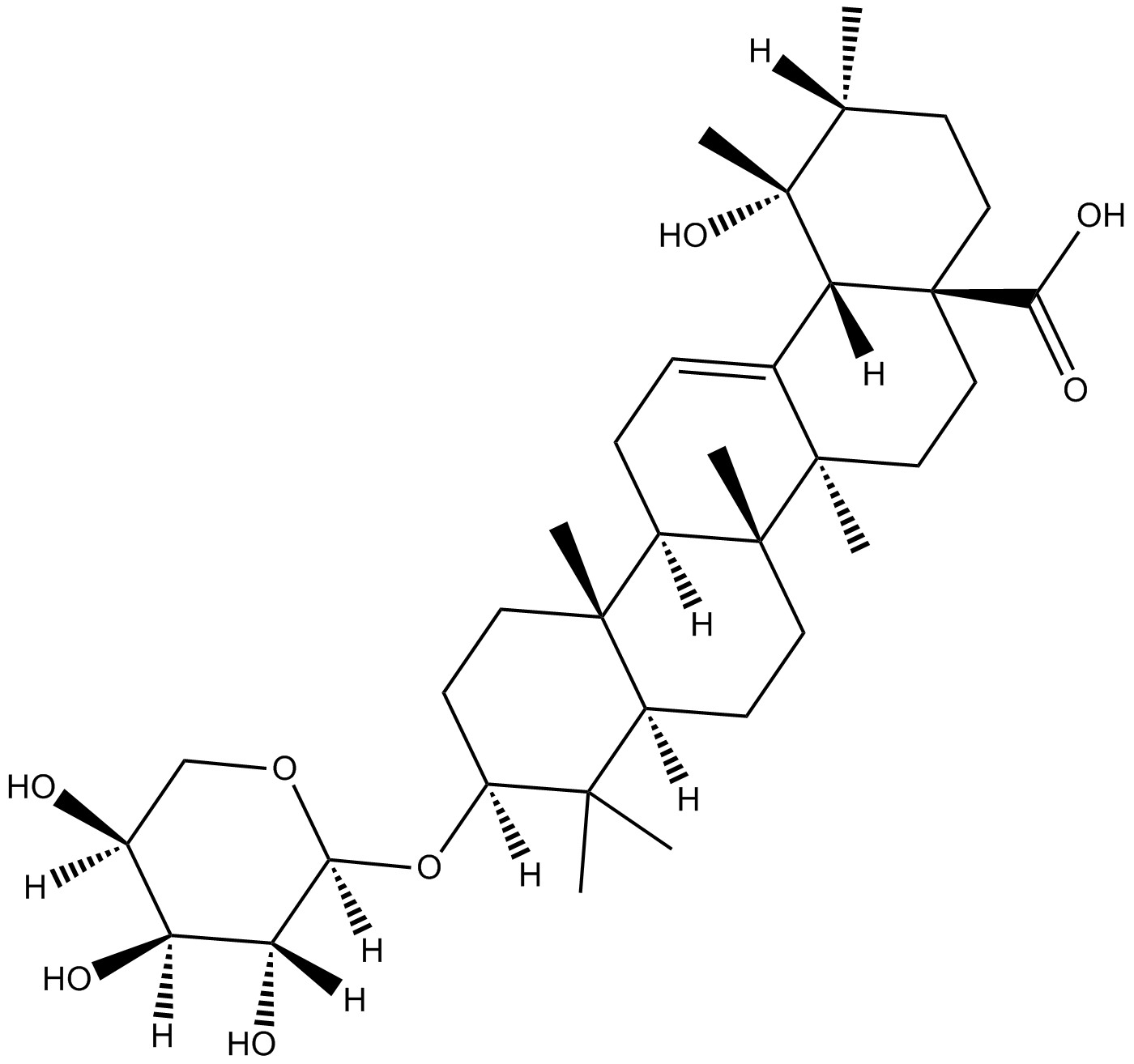 Ziyuglycoside II  Chemical Structure