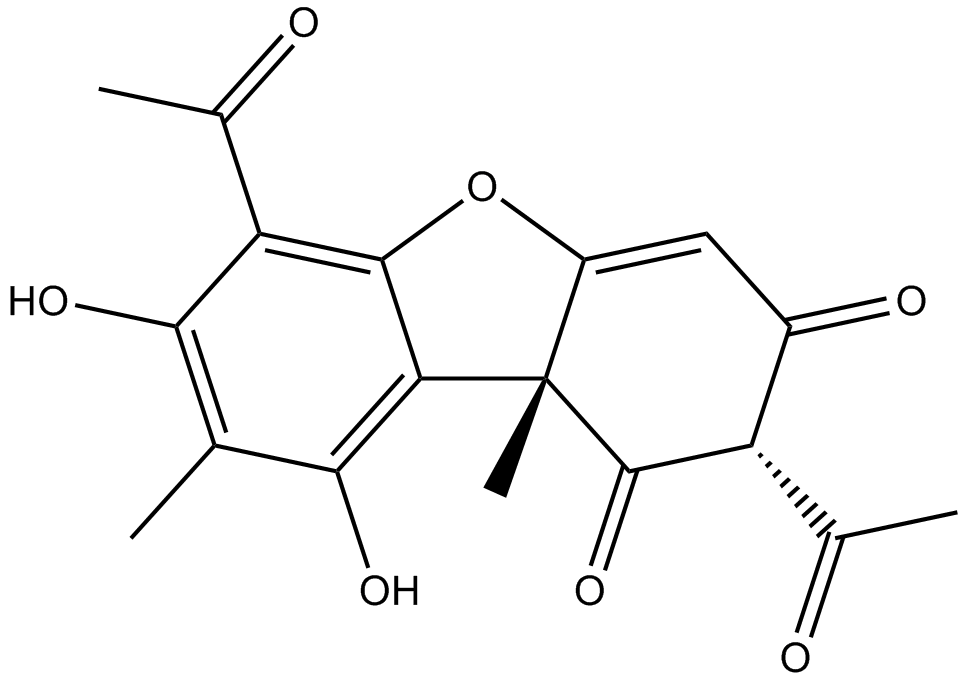 Usnic acid Chemical Structure
