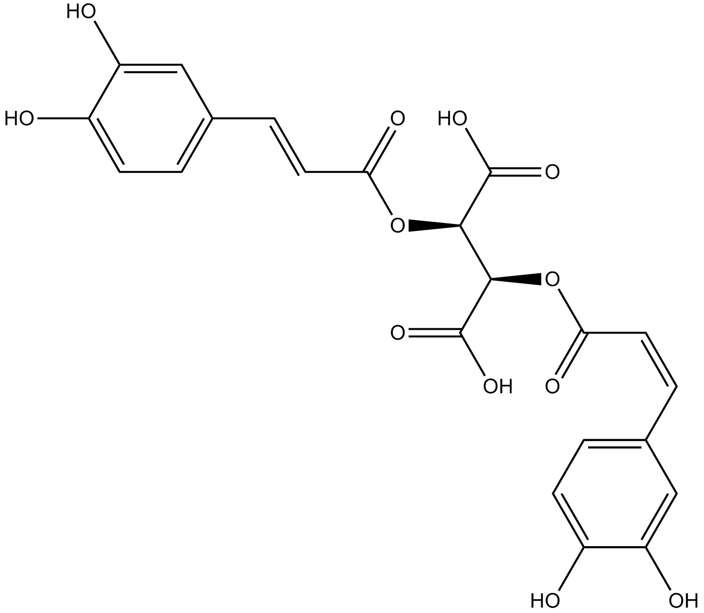 Cichoric Acid  Chemical Structure